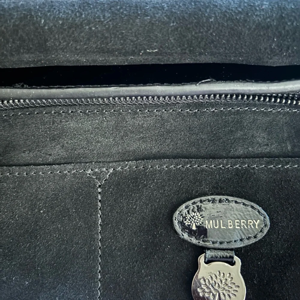 Mulberry Glossy Black Satchel purse - Picture 12 of 12